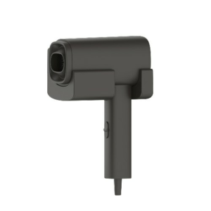 Hair Dryer With Socket Black 1600W